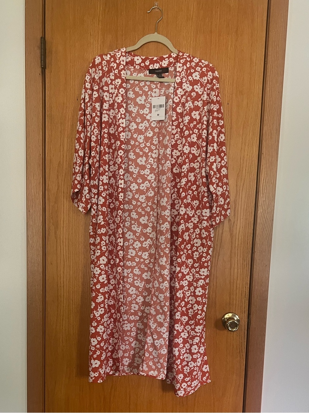 Forever 21 Floral Open-Front Kimono
